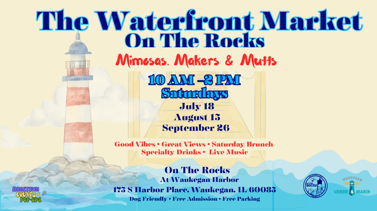 Waterfront Market On The Rocks at Waukegan Harbor and Marina